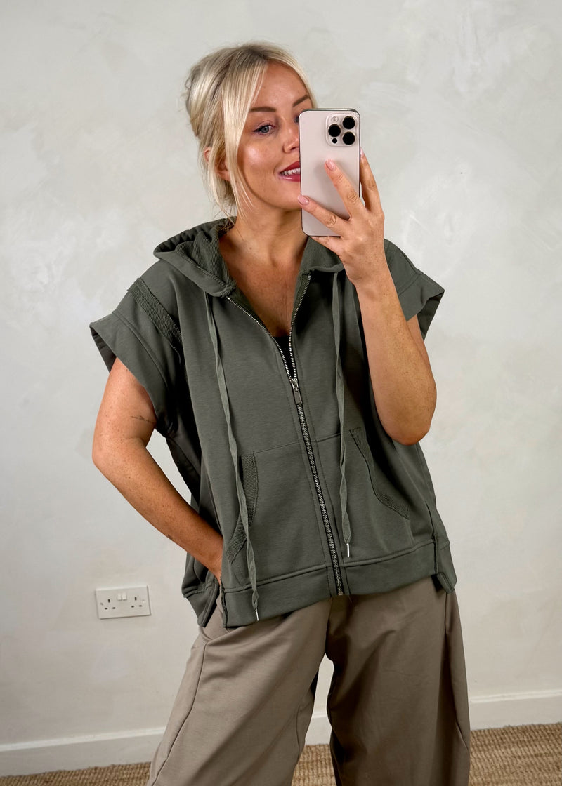 Joey loopback hoodie - khaki