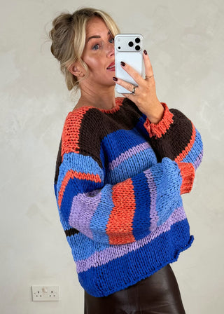 Joy chunky knit - Blue-The Style Attic