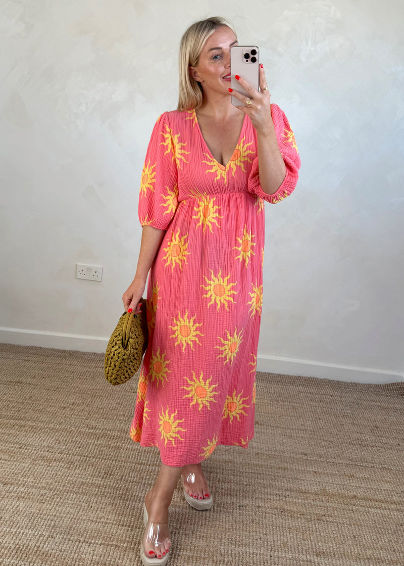 Julia maxi - coral sun-The Style Attic