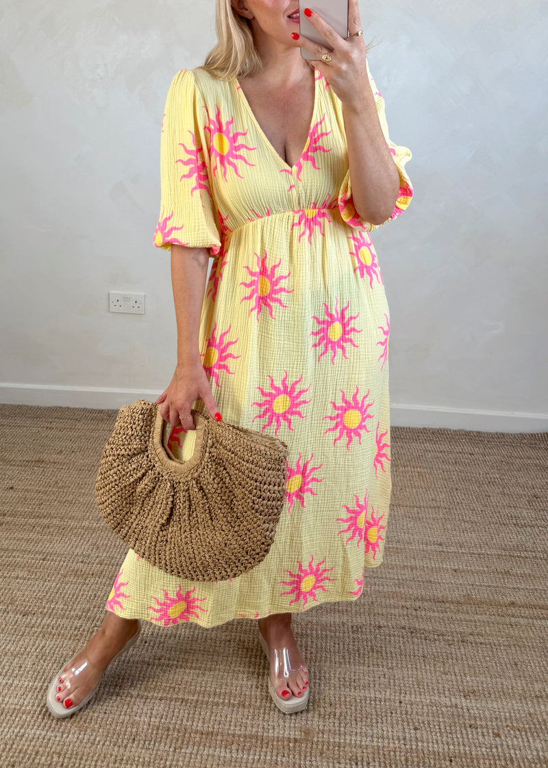 Julia maxi - yellow sun-The Style Attic