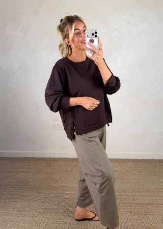 Kady sweater - Brunette-The Style Attic