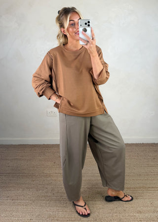 Kady sweater - Camel-The Style Attic