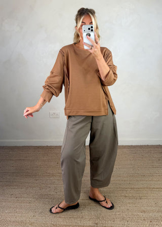 Kady sweater - Camel-The Style Attic