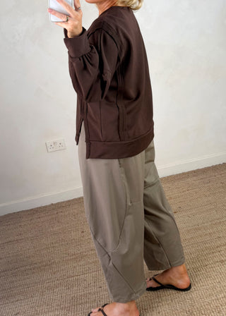 Kady sweater - Chocolate-The Style Attic