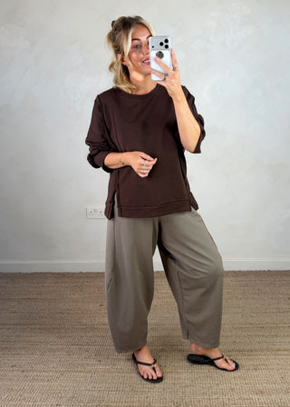 Kady sweater - Chocolate-The Style Attic