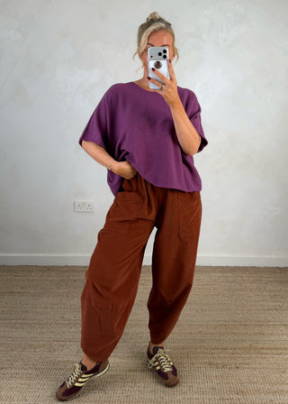 Karina knit - Aubergine-The Style Attic