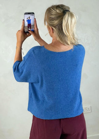 Karina knit - Cerulean-The Style Attic