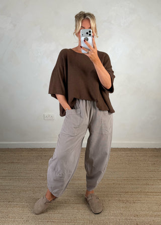 Karina knit - Chocolate-The Style Attic