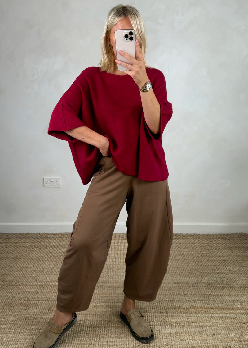 Karina knit - Merlot-The Style Attic