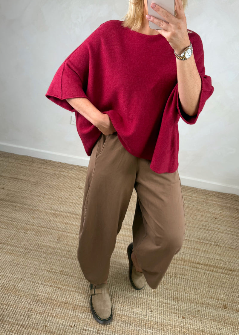 Karina knit - Merlot-The Style Attic