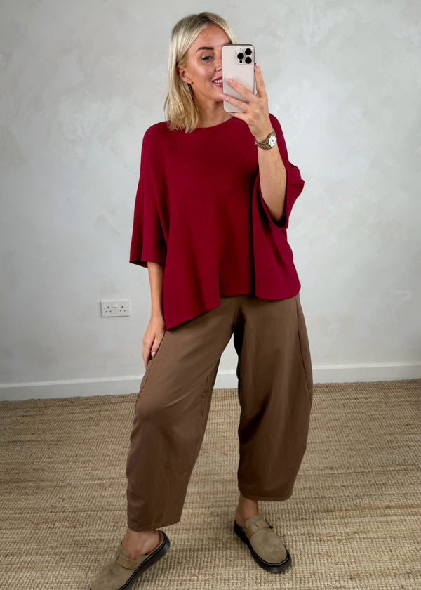 Karina knit - Merlot-The Style Attic
