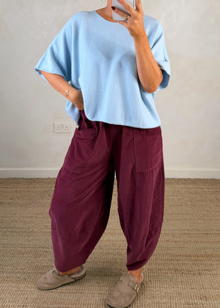 Karina knit - Sky blue-The Style Attic