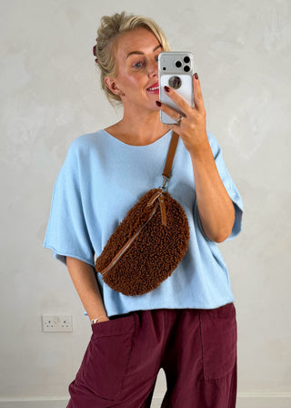 Karina knit - Sky blue-The Style Attic
