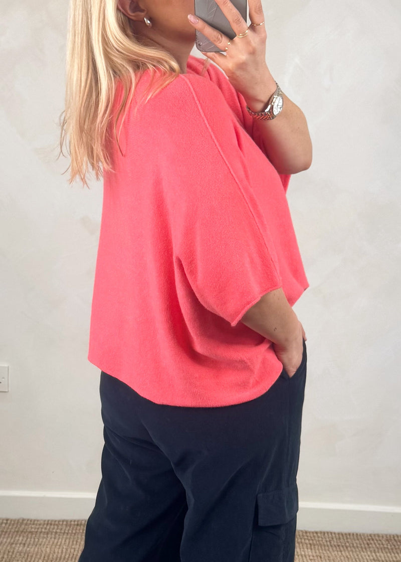 Karina knit - coral-The Style Attic