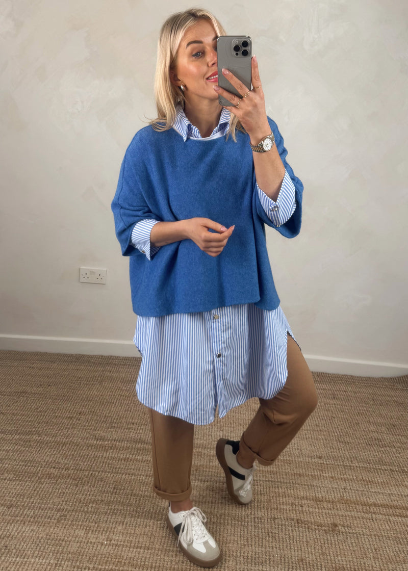 Karina knit - cornflower-The Style Attic