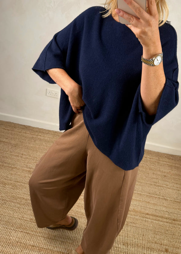 Karina knit - navy-The Style Attic