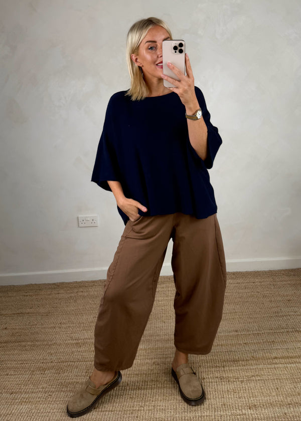 Karina knit - navy-The Style Attic