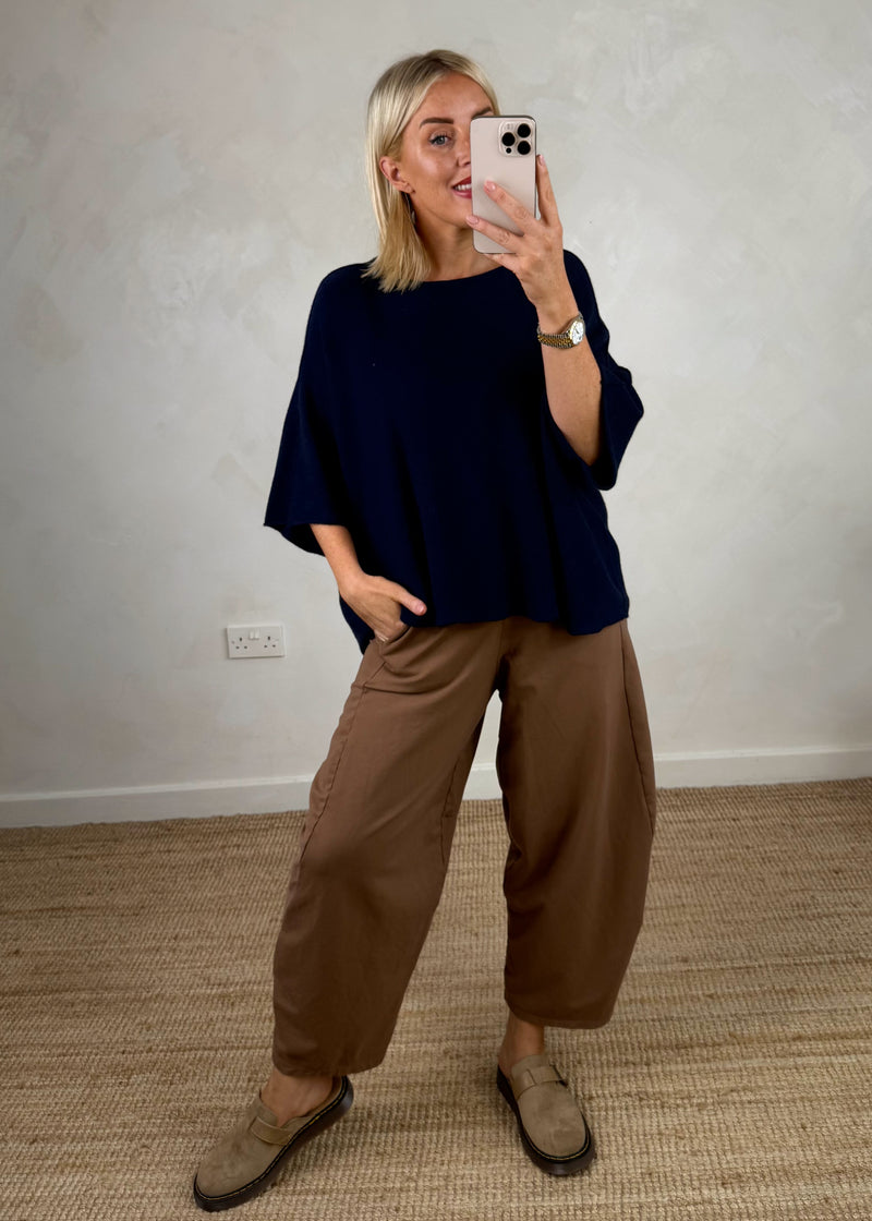 Karina knit - navy-The Style Attic