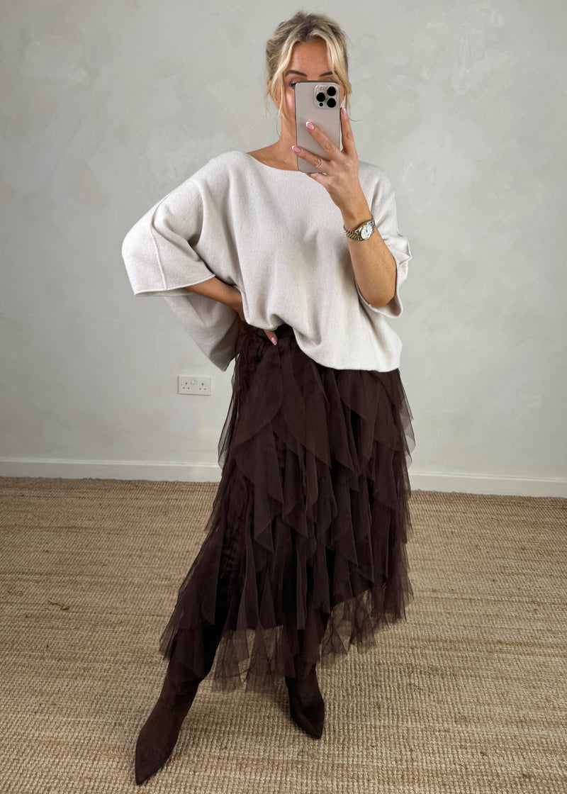 Karina knit - oatmeal-The Style Attic