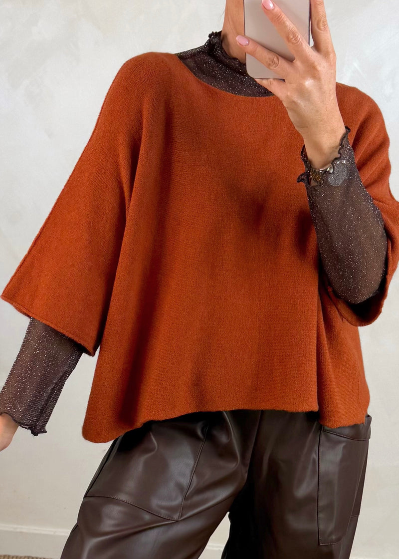 Karina knit - rust-The Style Attic