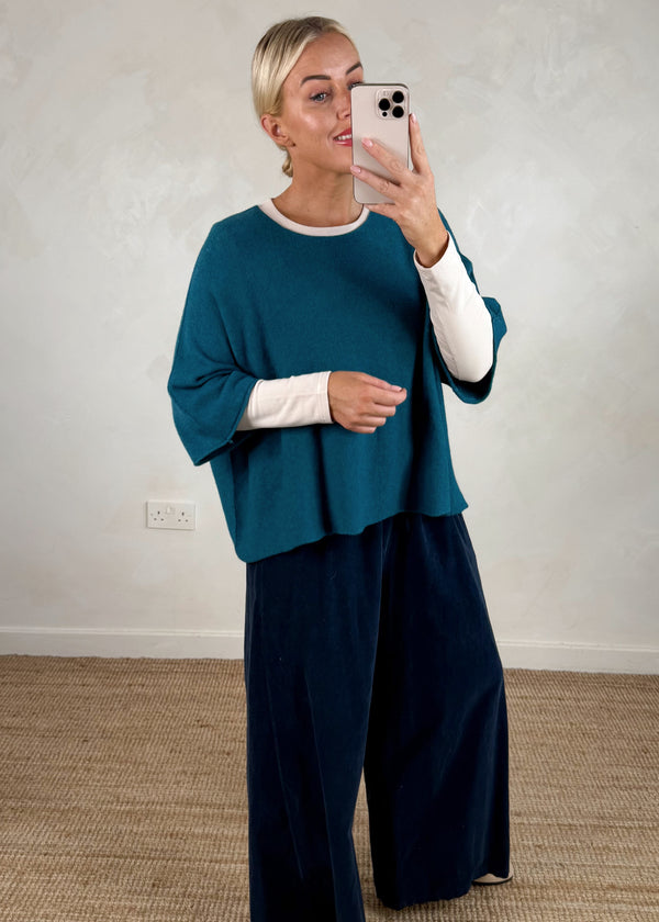 Karina knit - teal-The Style Attic