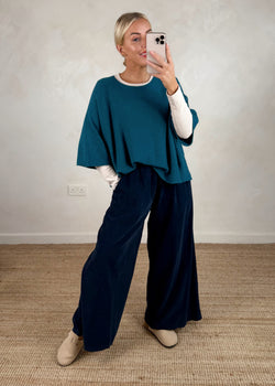 Karina knit - teal-The Style Attic