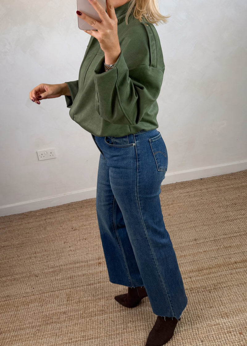 Kasia jeans - mid blue-The Style Attic