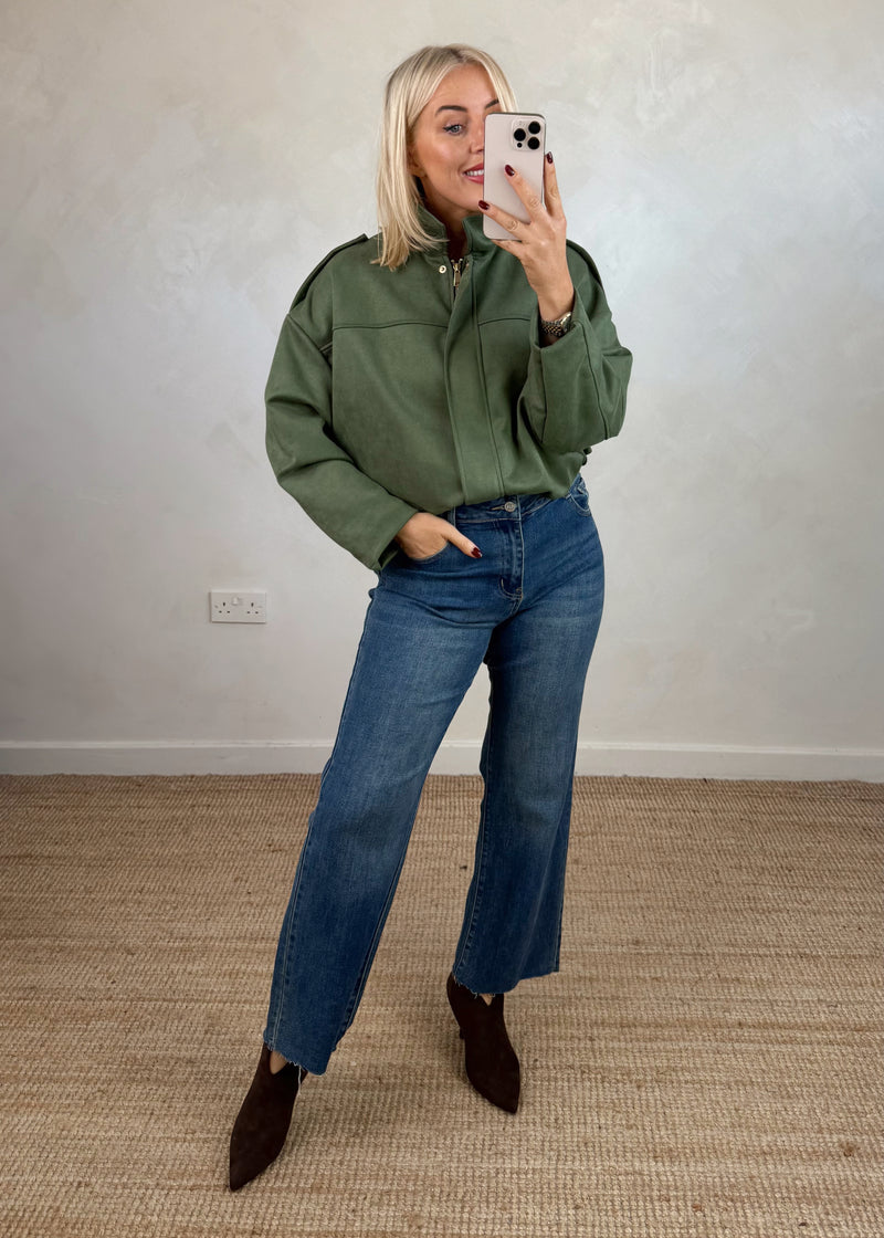 Kasia jeans - mid blue-The Style Attic