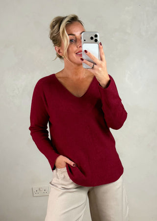 Kate knit - Merlot-The Style Attic
