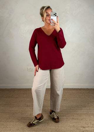 Kate knit - Merlot-The Style Attic