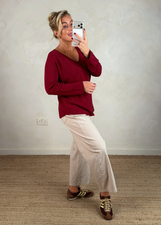 Kate knit - Merlot-The Style Attic