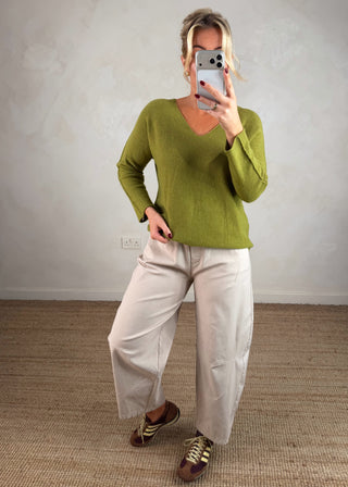 Kate knit - Pistachio-The Style Attic