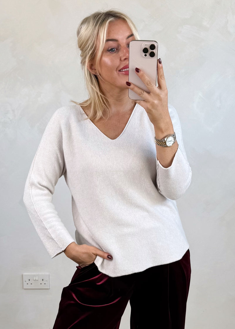 Kate knit - cream-The Style Attic