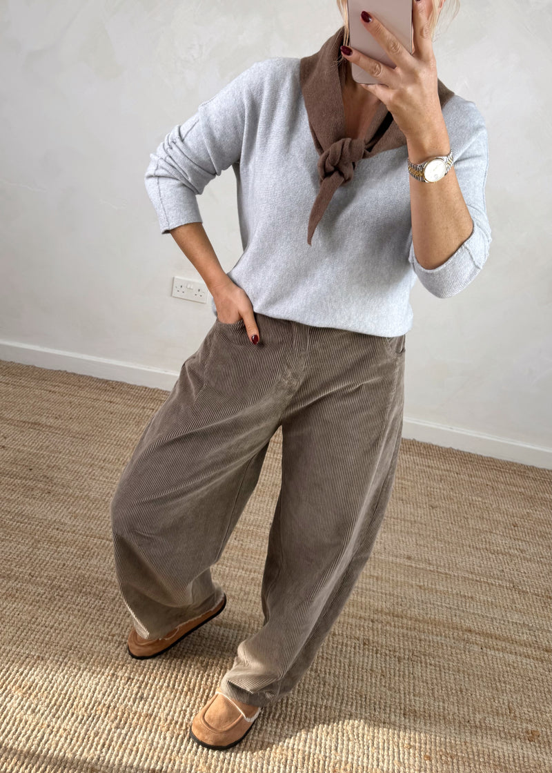 Kate knit - light grey-The Style Attic