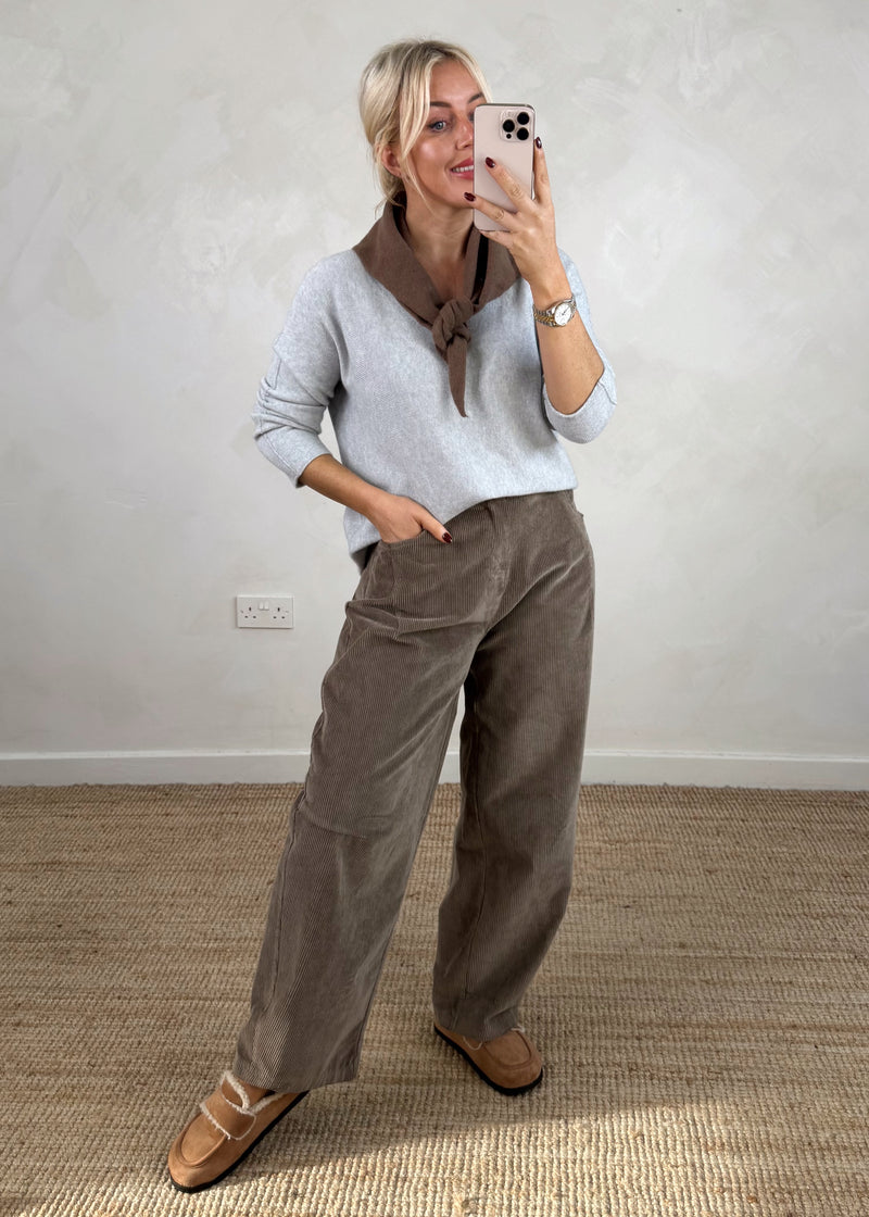 Kate knit - light grey-The Style Attic