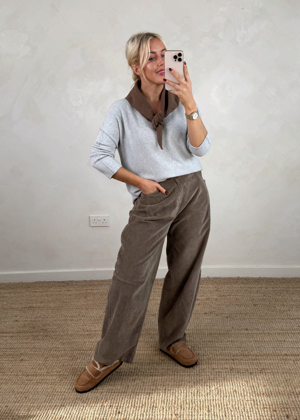 Kate knit - light grey-The Style Attic