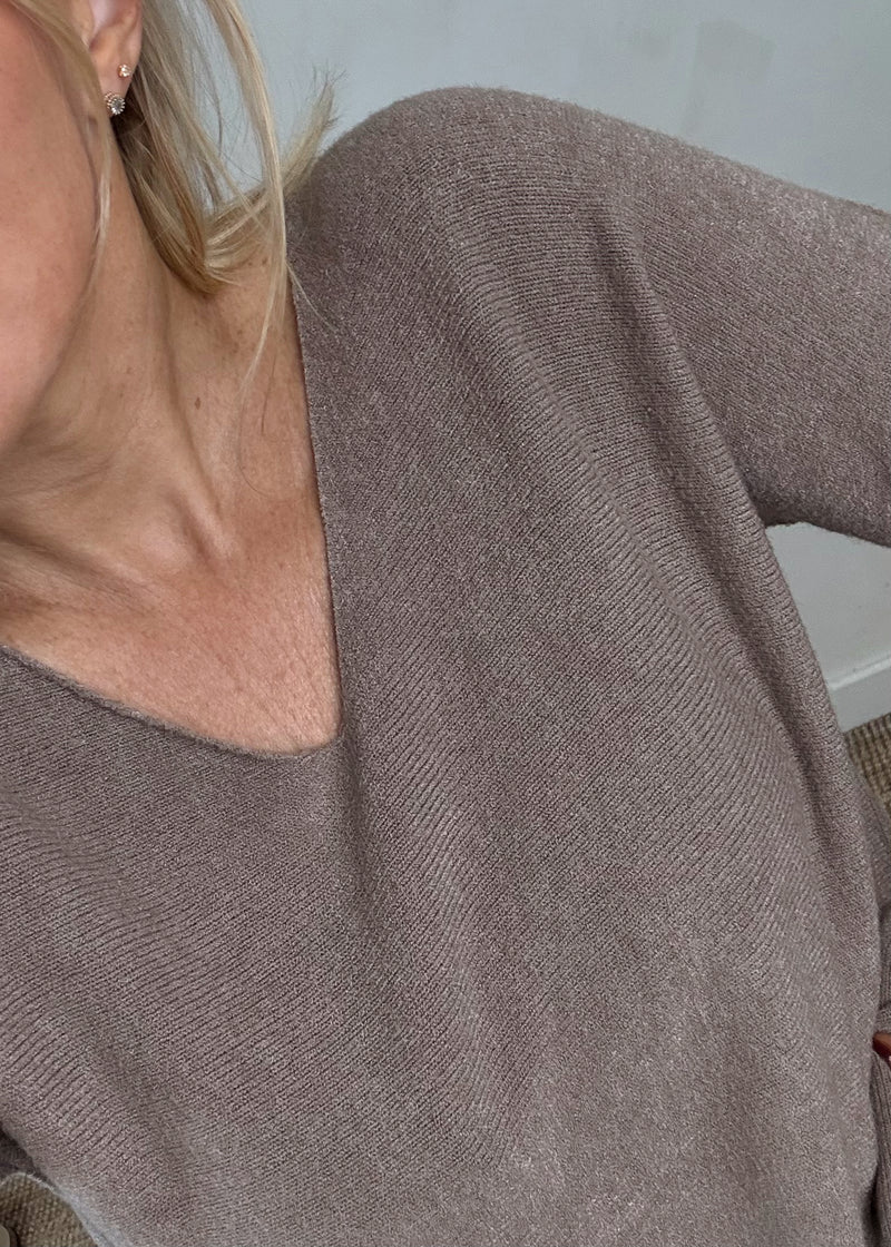 Kate knit - mocha-The Style Attic