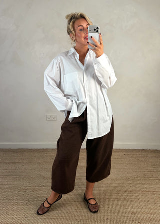 Kate layering shirt - White-The Style Attic