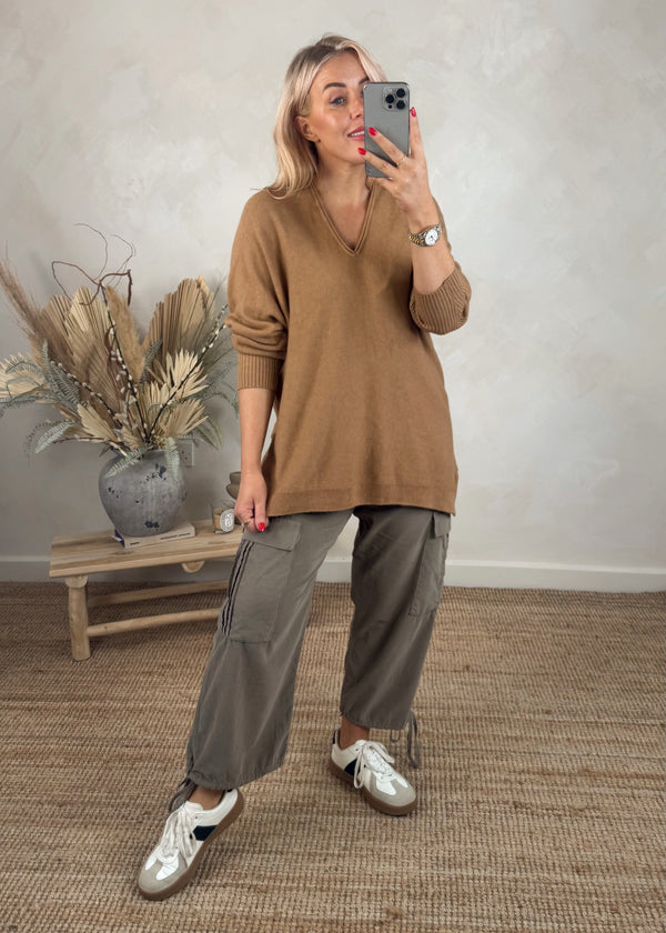 Kayla knit - camel-The Style Attic