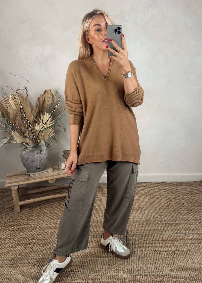 Kayla knit - camel-The Style Attic