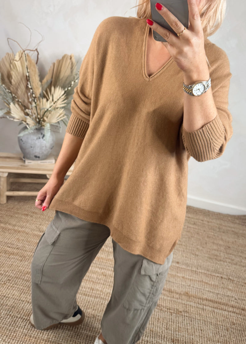 Kayla knit - camel-The Style Attic