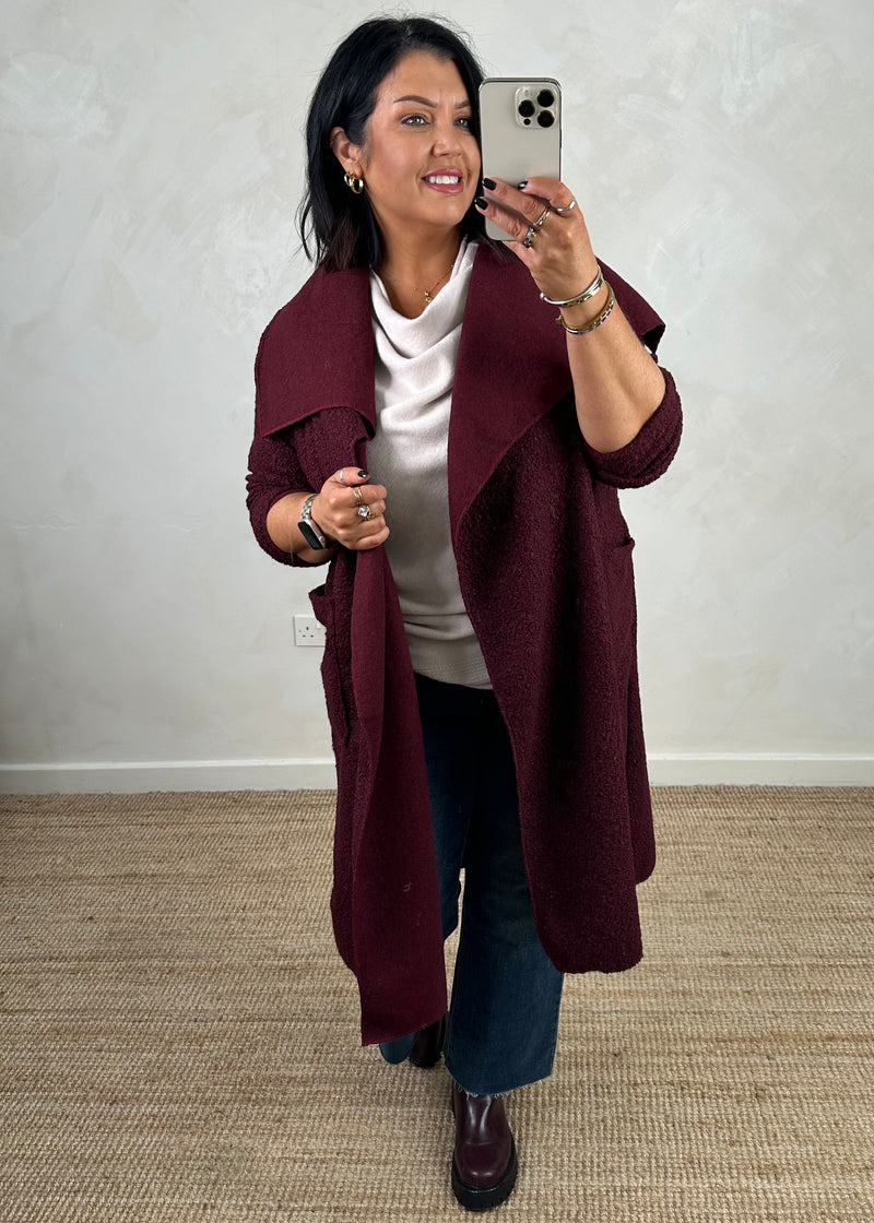 Kim throw on jacket - Damson-The Style Attic