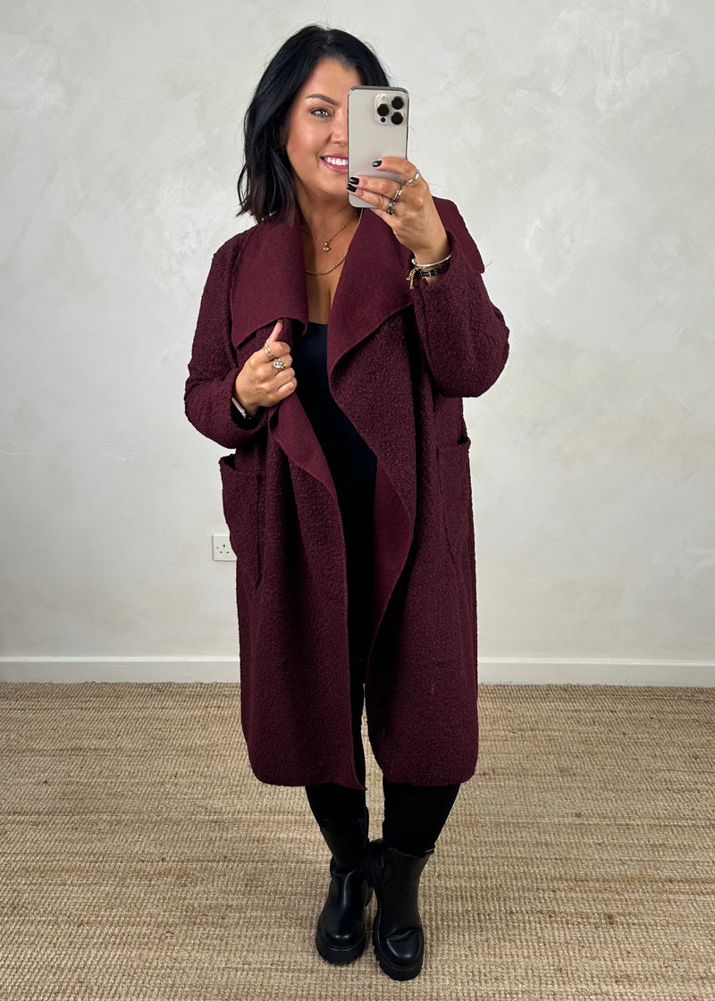 Kim throw on jacket - Damson-The Style Attic