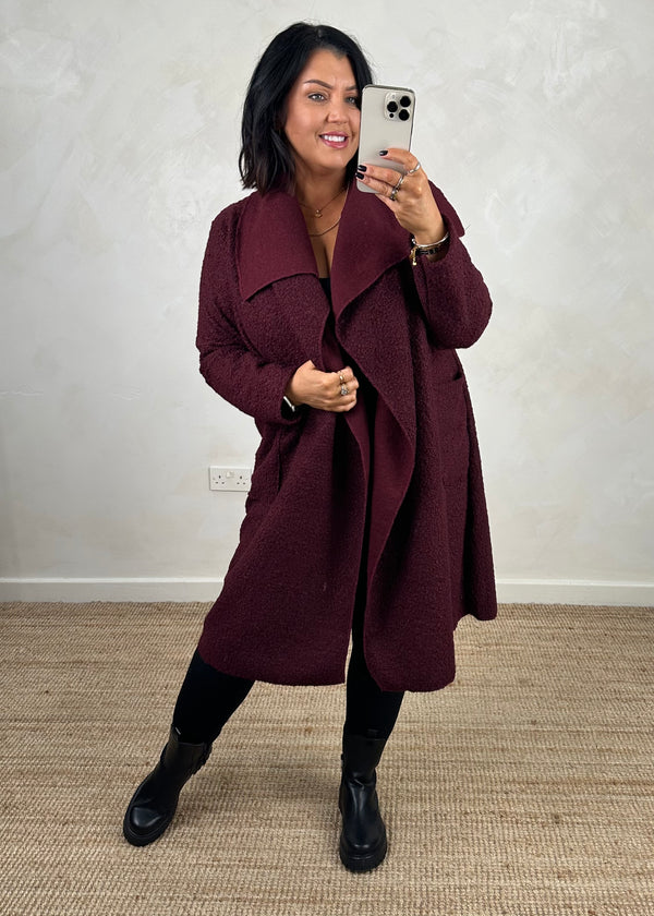 Kim throw on jacket - Damson-The Style Attic