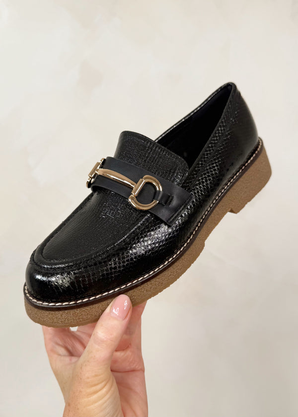 Kimmy snaffle loafer - black-The Style Attic