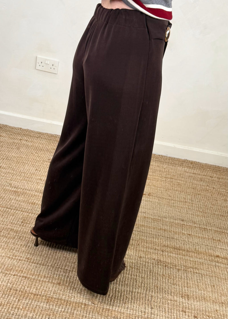 Kylie trouser - chocolate-The Style Attic