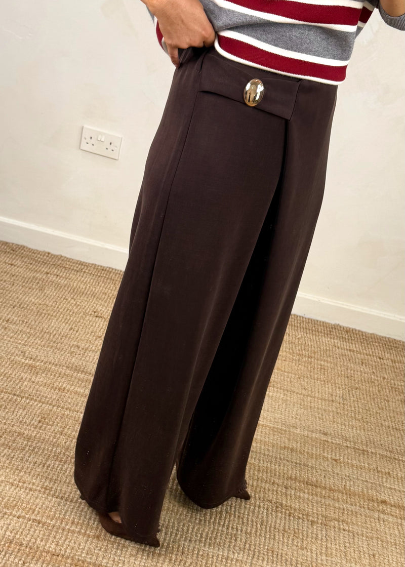 Kylie trouser - chocolate-The Style Attic