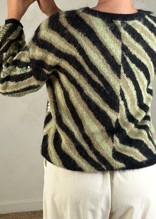 Lara zebra sequin knit-The Style Attic
