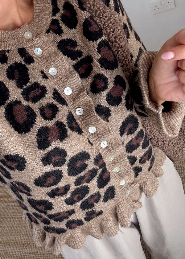 Layla leopard cardigan-The Style Attic