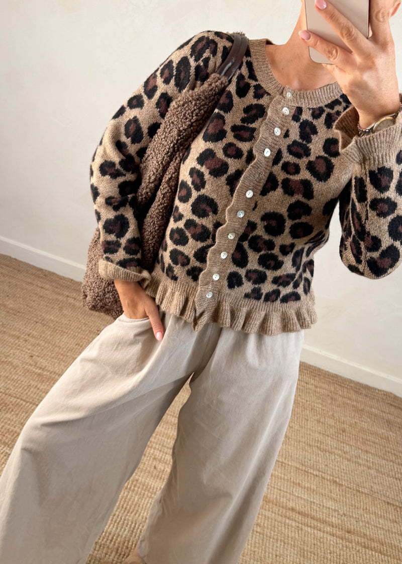 Layla leopard cardigan-The Style Attic